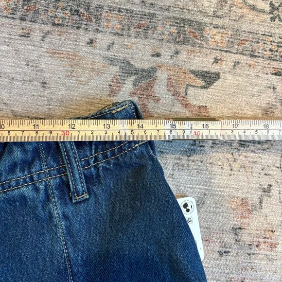 NWT Free People Madison Ave Mini Skirt Denim Pleated 27 - Picture 8 of 9